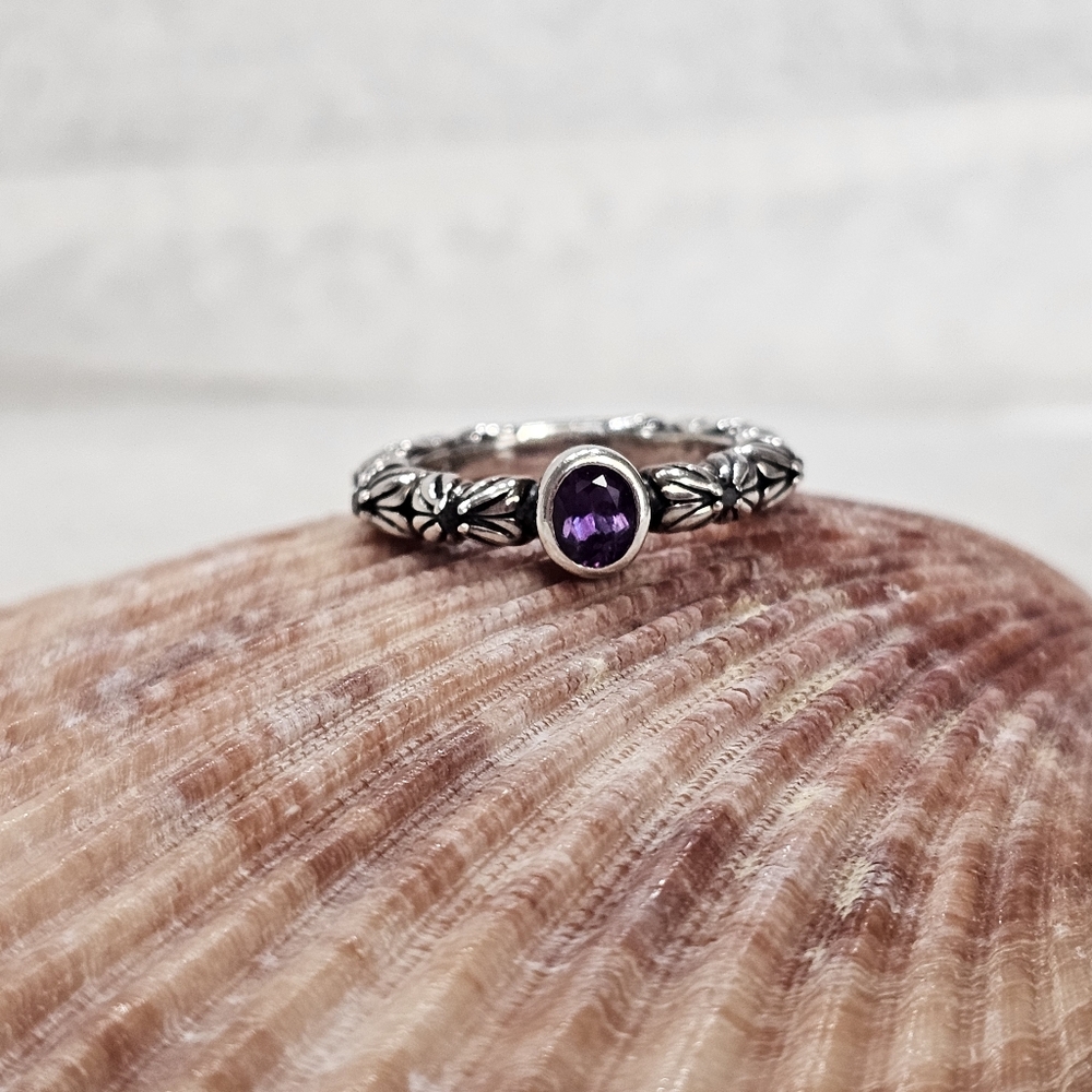 Dweck Diamonds Amethyst and Diamond Florette Ring - Picture 8 of 14